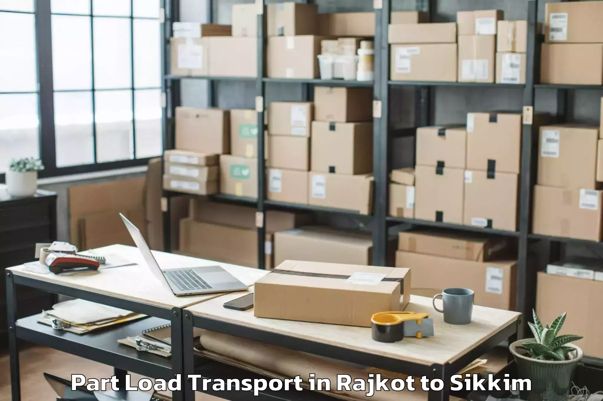 Affordable Rajkot to Icfai University Sikkim Gangto Part Load Transport